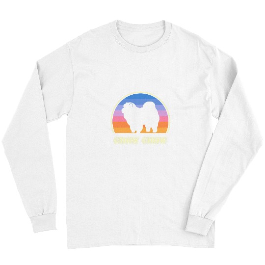 Chow Chow Pet Vintage Sunset Long Sleeves