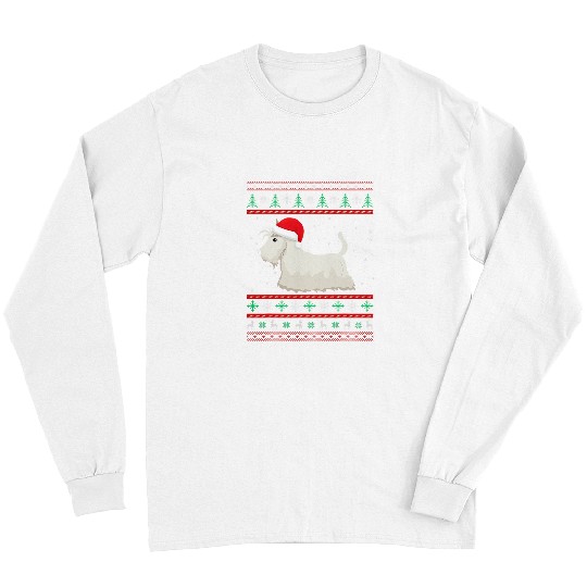 Scottish Terrier Pet Christmas Idea For Women xmass Scottie Dog 6 Long Sleeves