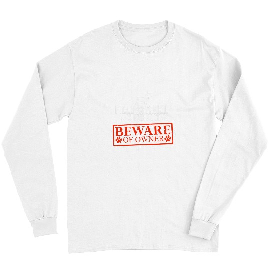 Field Spaniel Pet Dog is Friendly Beware of Dog Owner Dog Gifts Long Sleeves