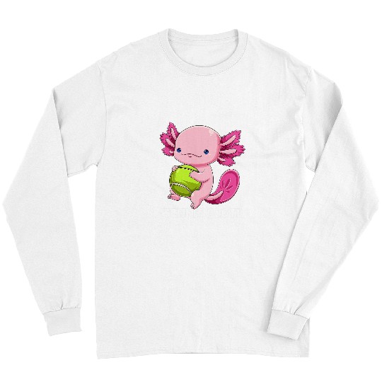 Sport Tennis Axolotls Animals Tennis Player Tennisalotl Mexican Salamander Fish 21 Axo Long Sleeves