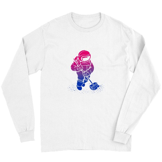 Cleaner Bisexuality Bisexual Pride LGBTQ Astronaut Bisexual Long Sleeves