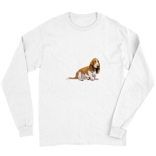 Basset Hound Pet Gifts for Basset Hound lovers dog pop art Long Sleeves