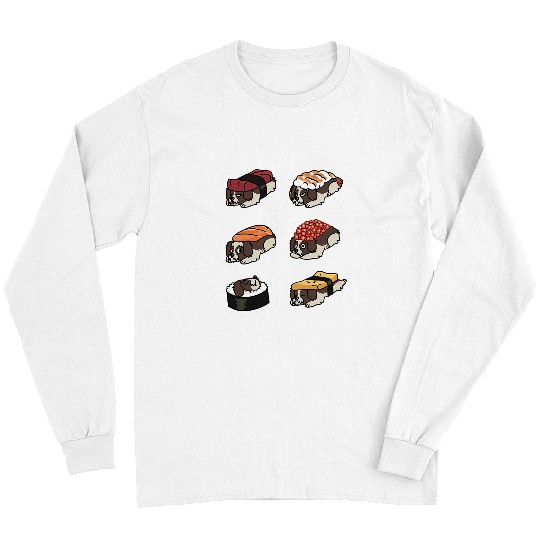 Shih Tzu Pet Nigiri Sushi Funny Dog Long Sleeves
