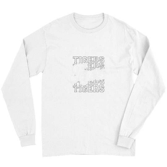 Sport Baseball Tigers Sports Mascot For Tigers Team Football Baseball 1 Long Sleeves