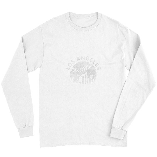 Sport Baseball vintages Los Angeles Skyline Long Sleeves