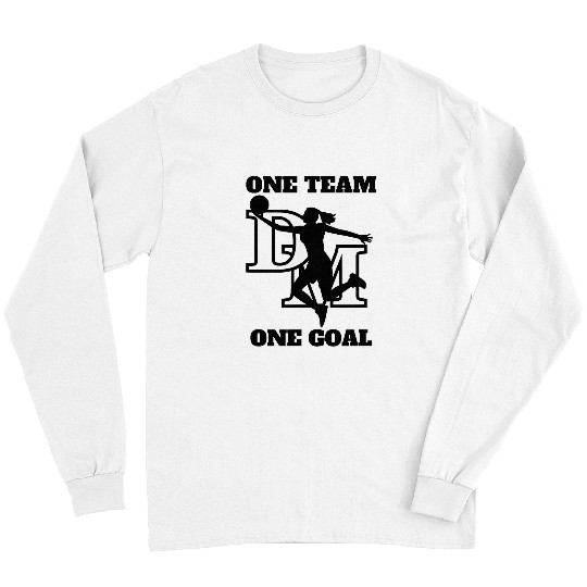 Sport Basketball DeeMack High School Chiefs Basketball One Team Spirit Logo Long Sleeves