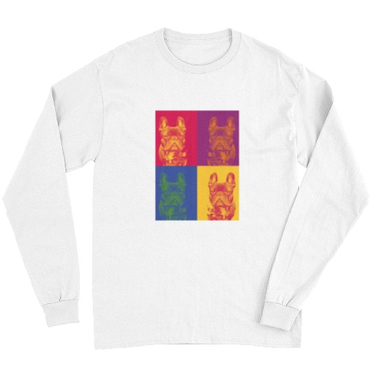 French Bulldog Pet Frenchie Dog Lover Retro Frenchie Mama Bulldog Dad Themed Long Sleeves