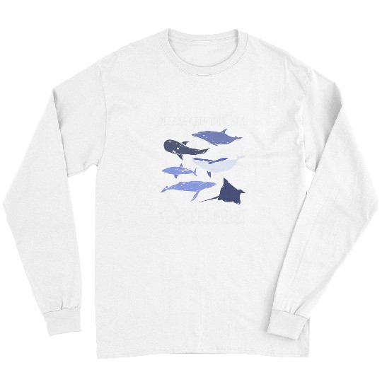 Save Ocean And Marine Life Conservation Biologist Long Sleeves