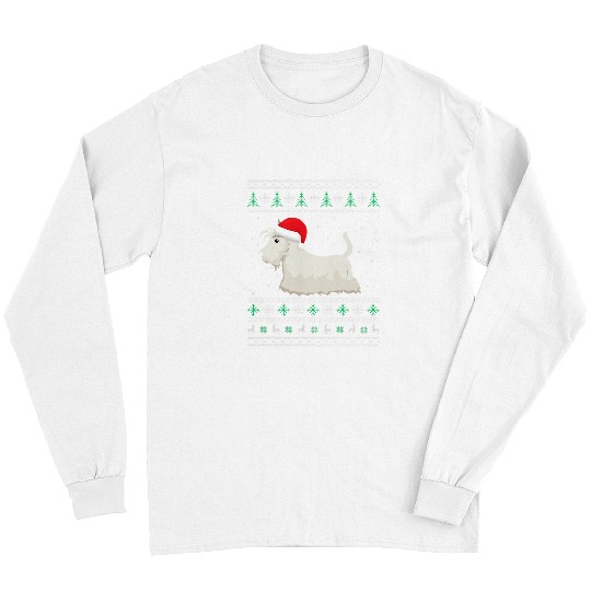 Scottish Terrier Pet Christmas Idea For Women xmass Scottie Dog 7 Long Sleeves
