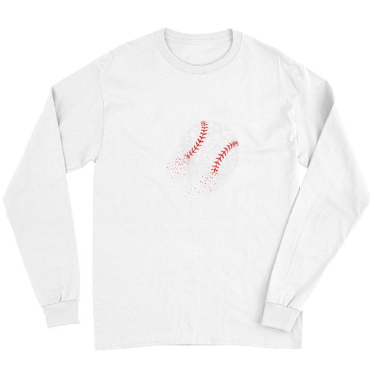 Sport Baseball Funny Baseball Ball With Polka Dots Happy Dot Day Boys Kids Long Sleeves