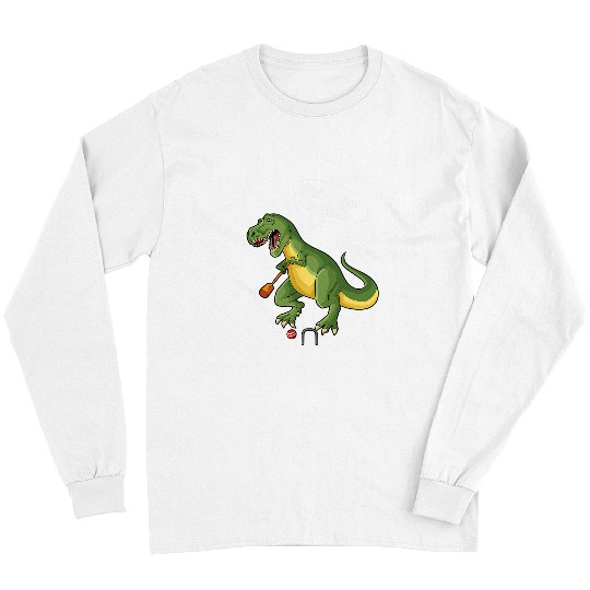 Sport Croquet Dinosaur Dino Parlezvous Croquet dinosaur TRex joke Long Sleeves