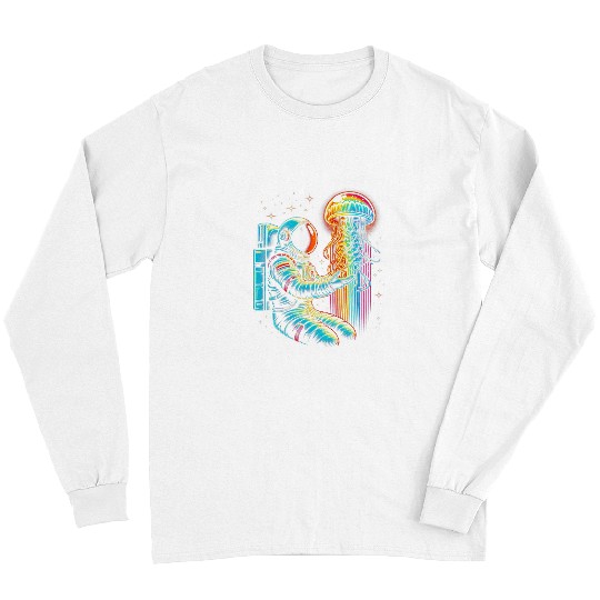 Astronaut Jellyfish Space Astronomy Galaxy 1 Long Sleeves