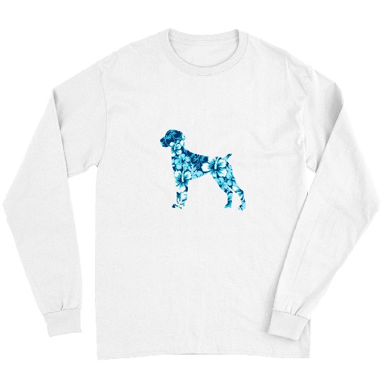German Shorthaired Pet Aloha Hawaiian Long Sleeves