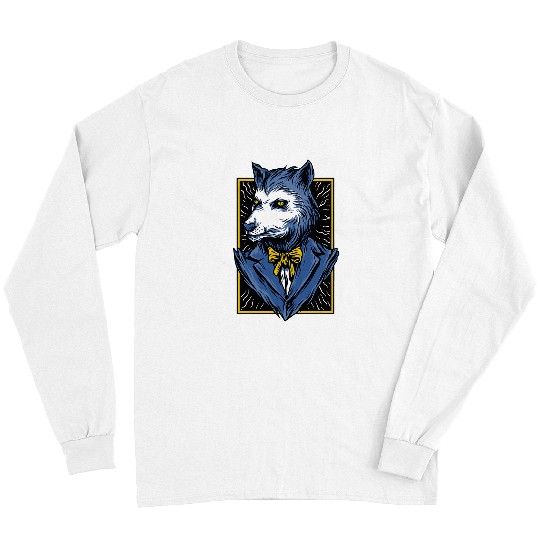 Coyote Mammal Elegant wolfs character Long Sleeves