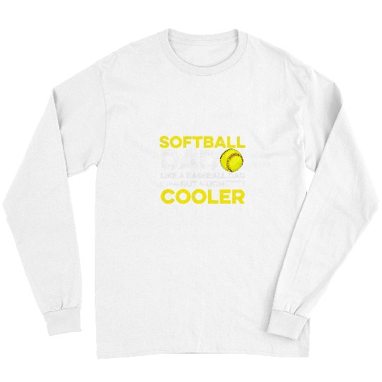 Sport Softball Mens Fastpitch Softball Design for your Softball Dad Long Sleeves