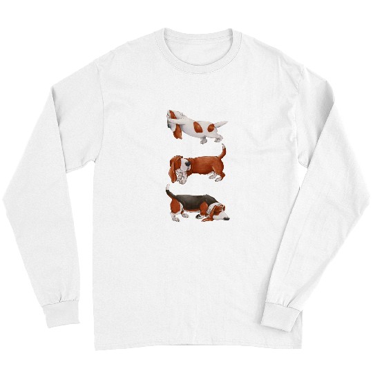 Basset Hound Pet Cute Basset Hound paws dogs funny Long Sleeves