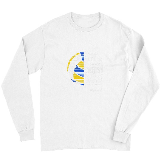 Sport Volleyball Christian Volleyball Player Bible Verse Religious Sports Fan Long Sleeves