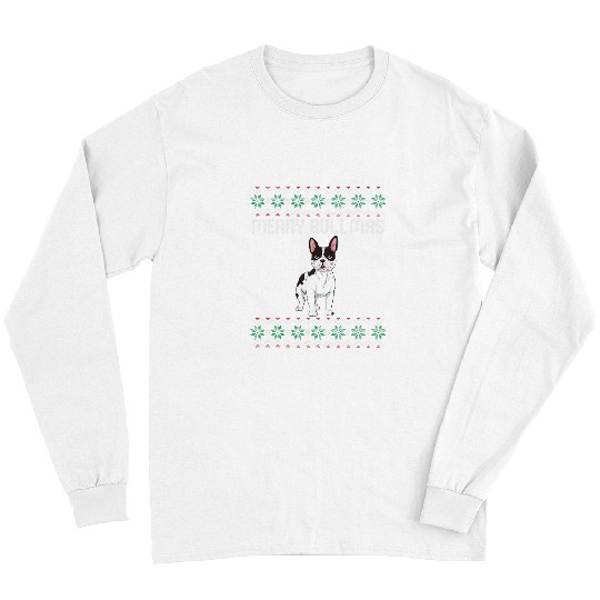 French Bulldog Pet Bulldog Ugly Christmas Sweater Bully French Bulldog Long Sleeves