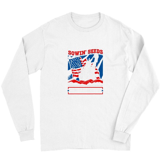 Sowin Seeds of Liberty 2Cool Farmer Farm Patriotic Farming Long Sleeves