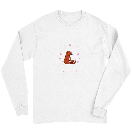 Sport Lacrosse Gift Otters And Lacrosse Cute Gift for Girls and Women Long Sleeves