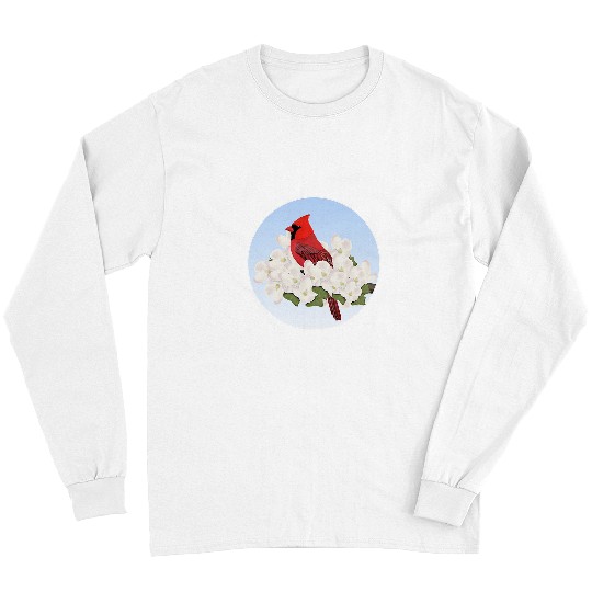 Cardinal Bird Birdlover Birdwatcher Biologist Ornithologist Long Sleeves