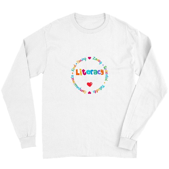 Reading Teacher Back School Specialist Literacy Coachs Squad Long Sleeves