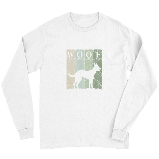 Belgian Malinois Pet Periodic Table Elements Malinois Woof 2 Long Sleeves