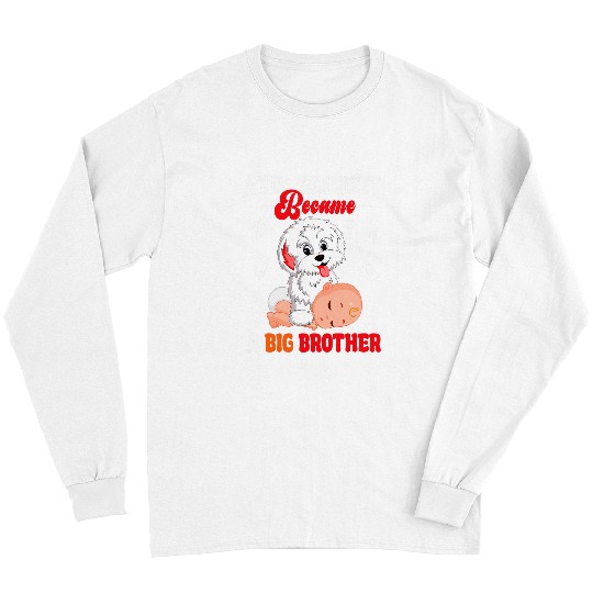 Bichon Pet This Fur Just Became Big Brother Bichon Frise Expecting Baby Long Sleeves