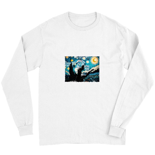 German Shorthaired Pet Retro German Shorthaired Pointers Lovely Puppy Starry Night Long Sleeves