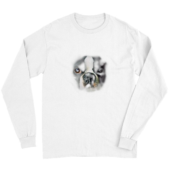 Boston Terrier Pet Face Long Sleeves