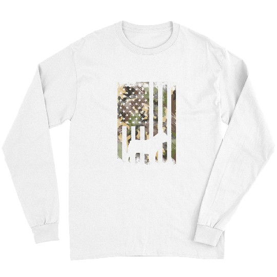French Bulldog Pet Frenchie Dog Camo US Flag French Bulldog Frenchie Patriot Dog Lover 95 Long Sleeves