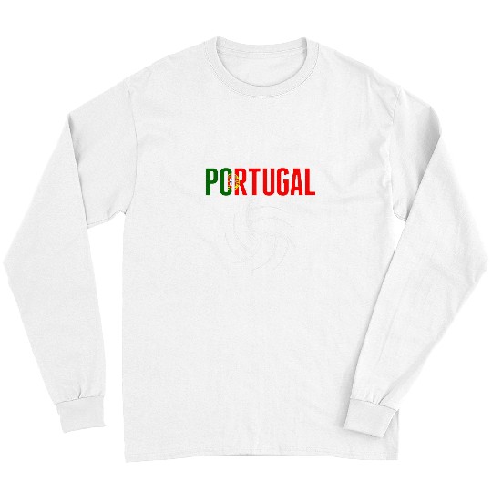 Discover Sport Volleyball Portugal Volleyball Lovers Jersey Portuguese Sport Fans 5 Long Sleeves