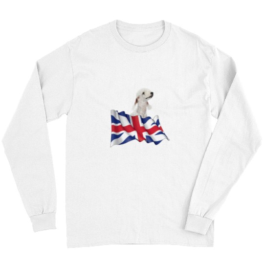 Bedlington Terrier Pet Union Jack Flag Dog Long Sleeves