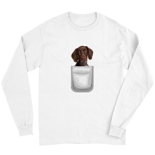 German Shorthaired Pet Puppy Dog in Your Pocket Long Sleeves