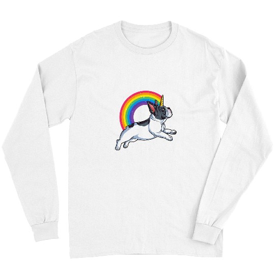 French Bulldog Pet Frenchie Dog Unicorns Girls Space Galaxy Frenchicorn 388 Long Sleeves