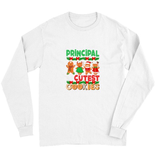Principal Of Cutest Cookies Christmas Gingerbreads Baker 1 Long Sleeves
