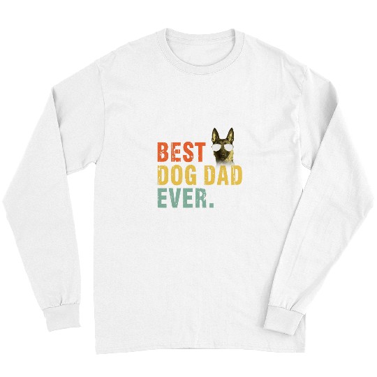 Belgian Malinois Pet Vintage bests Dog Dad Ever T Belgian Malinois s Long Sleeves