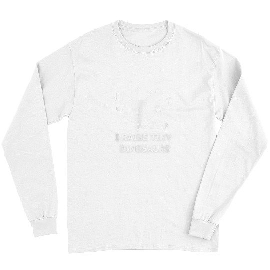 Discover I Raise Tiny Dinosaurs Design Funny Chicken Lover Long Sleeves