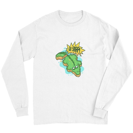 Crocodile Cookie Oh Snap Cookie Baker Foodie Baking Long Sleeves