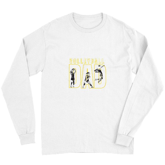 Sport Volleyball Dad Black and Gold Long Sleeves