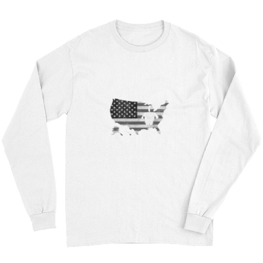 Cane Corso Pet American Flag Patriotic Cane Corso Dog Lover Vintage Long Sleeves