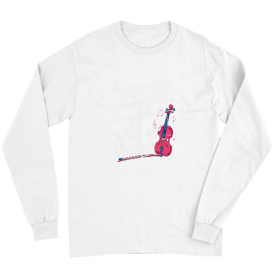 Funny Violin Violinist Orchestra Music Violin Player Girls Women Violin Long Sleeves