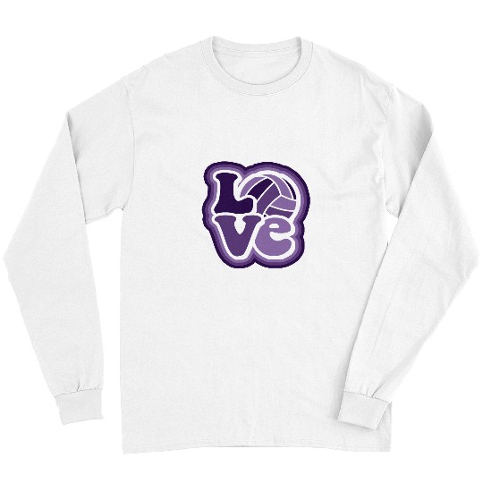 Sport Volleyball Violet Purple for Teens Women Long Sleeves