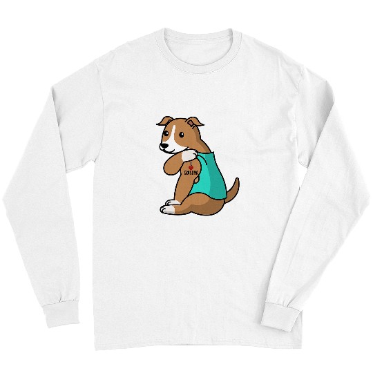 Greyhound Pet I Love Grandma Tattoo Greyhound Grandmother Long Sleeves