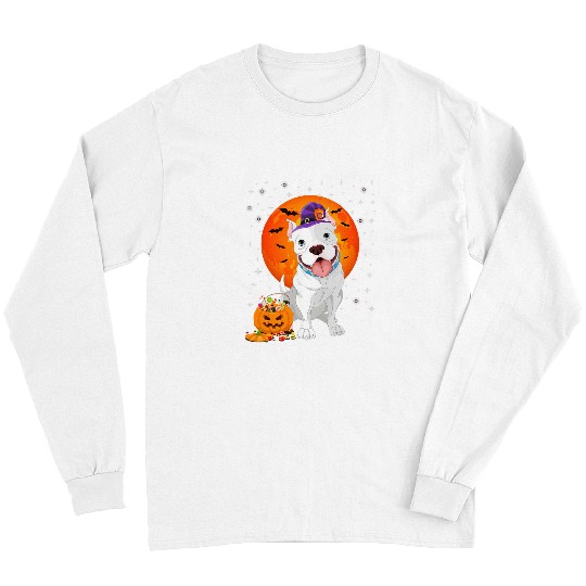 Pitbull Pet Bully Halloween Costume Pumpkin Pitbull Pitbull Long Sleeves