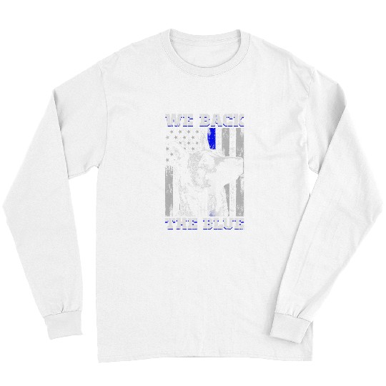 Belgian Malinois Pet American Flag Blue Line Flag K9 Police Long Sleeves