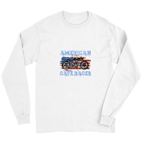 American Cafe Racer Biker Men Women Adult Teens Boys Girls 23 Long Sleeves