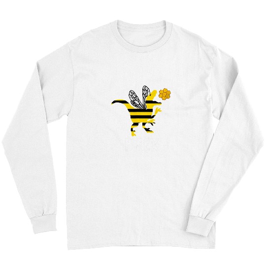 Dinosaur Pet Bee Honey Bee Dinosaurs Funny Beekeeper TRex Apiarist Dino Long Sleeves