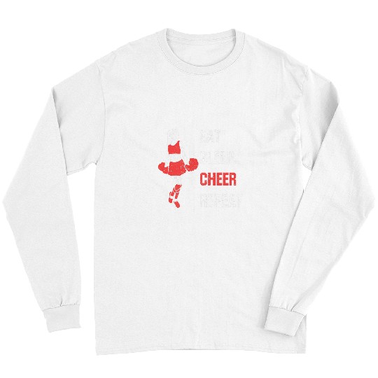 Eat Sleep Cheer Repeat vintages Cheerleading Coach Long Sleeves