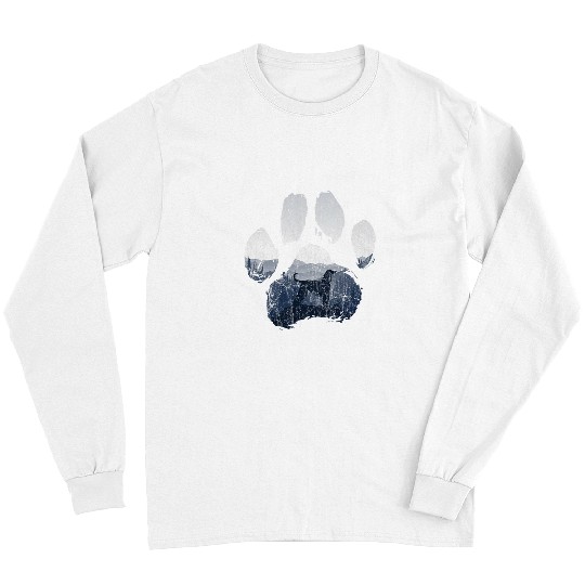 Afghan Hound Dog Paw Mom Dad Mountains Long Sleeves